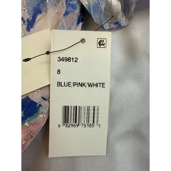 NWT Shoshanna Lorenza Floral Ruched Silk Dress Size 8 Worn by Amanda Kloots $598 - Picture 8 of 10